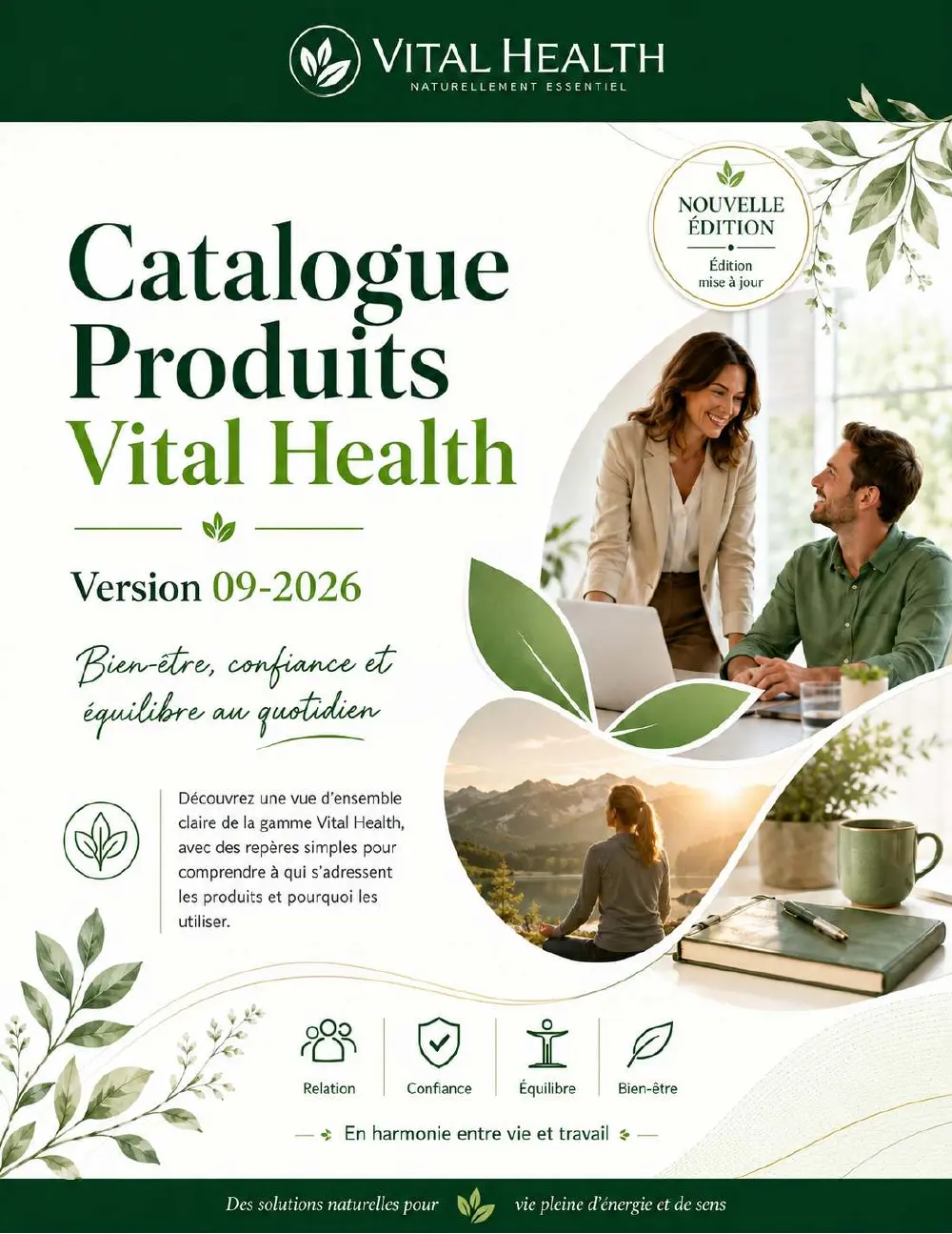 Couverture du Catalogue Produits Vital Health