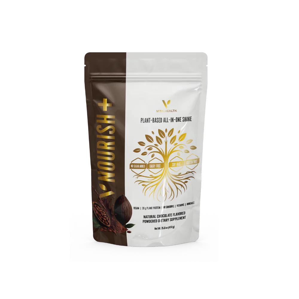 Sachet Nourish+ Vital Health, shake végétal saveur chocolat