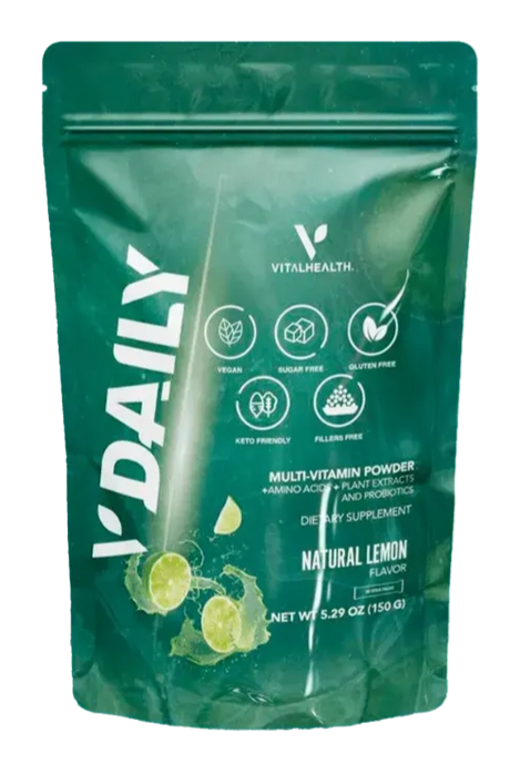 Sachet V-Daily Vital Health, saveur citron